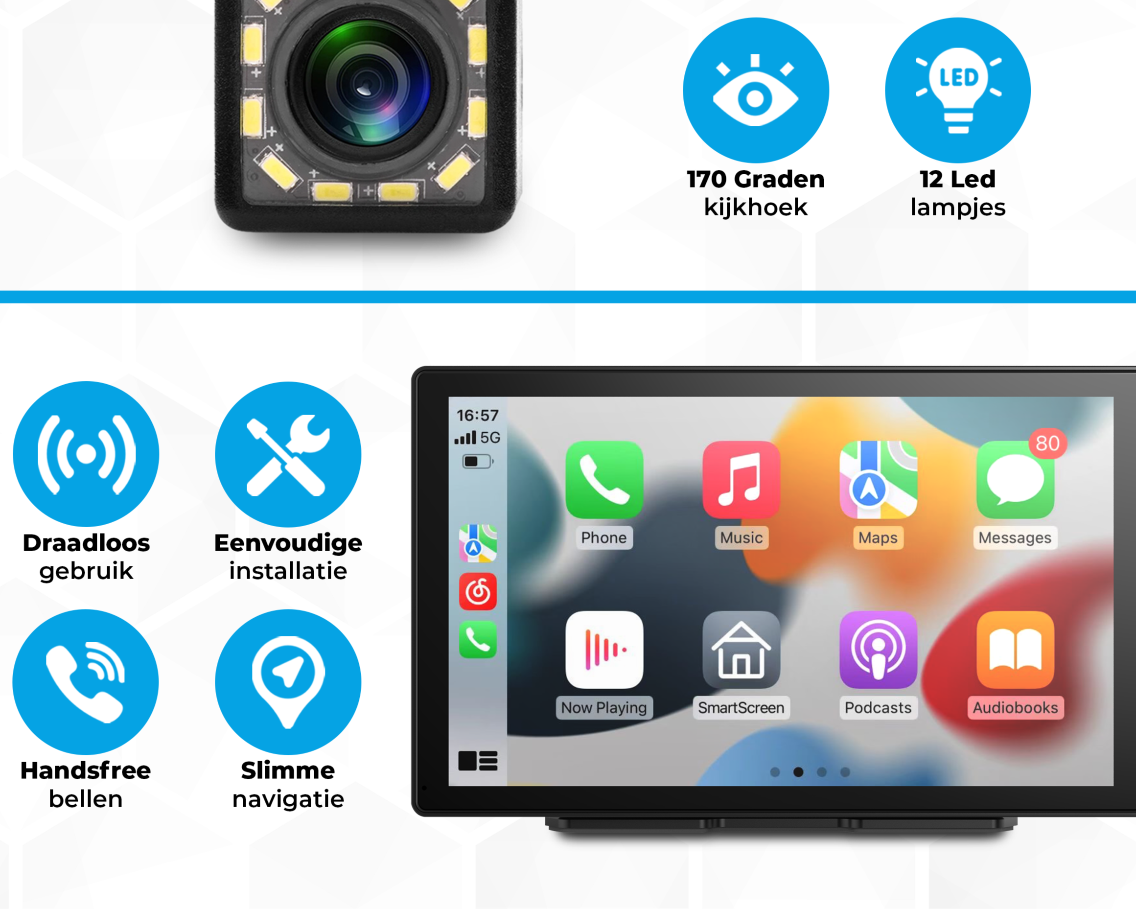 Nitel Carplay Scherm 9-inch