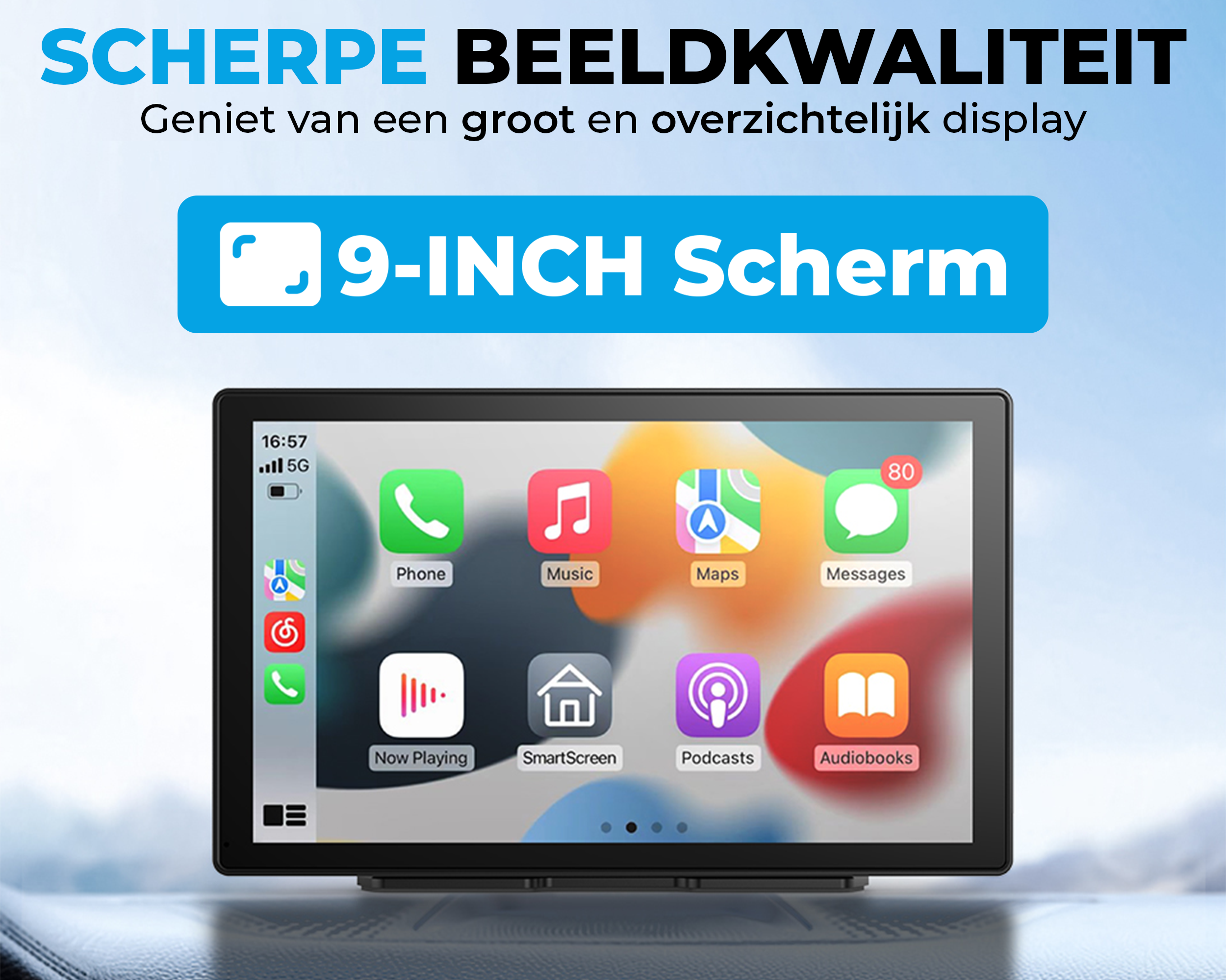 Nitel Carplay Scherm 9-inch